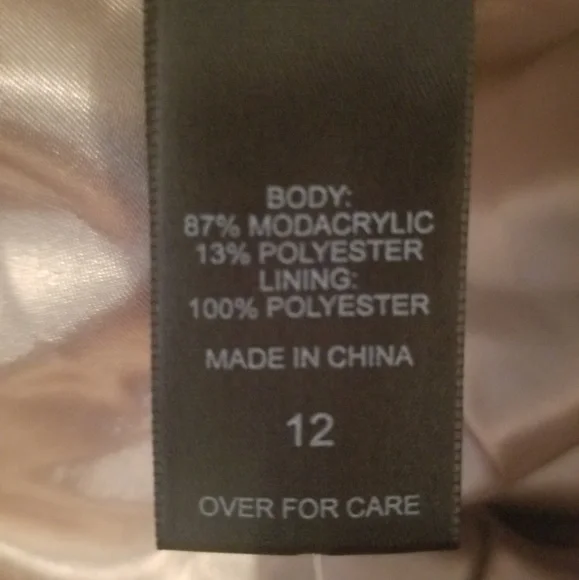 Ashley Stewart Faux Fur Vest in Taupe - Picture 5 of 8